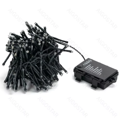 Lampki choinkowe ozdobne na 3 baterie AA 200LED 5m Zimne